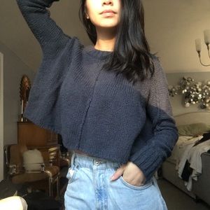 UO Silence + Noise Slub Cropped Sweater